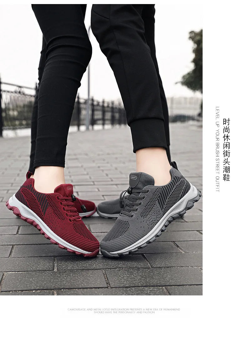 2025 Women Sneakers Fashion Platform Lace Up Casual Sports Shoes Comfortable Running Ladies Vulcanized Shoes Female Footwear