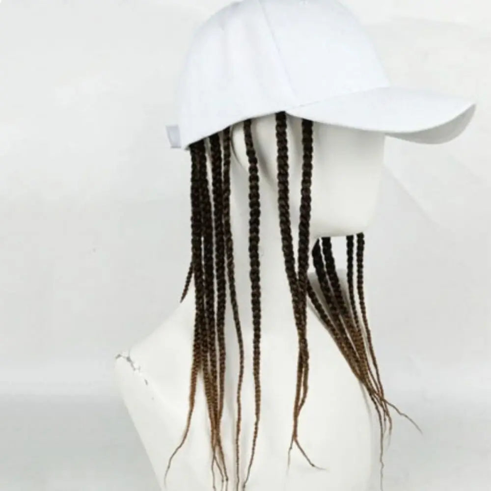 Baseball Cap Wig Hip Hop Hat Daily Wear Peaked Cap Wig Hair Dreadlocks Cap 35cm Dirty Hair Braid Sun Visor Hats Summer Unisex
