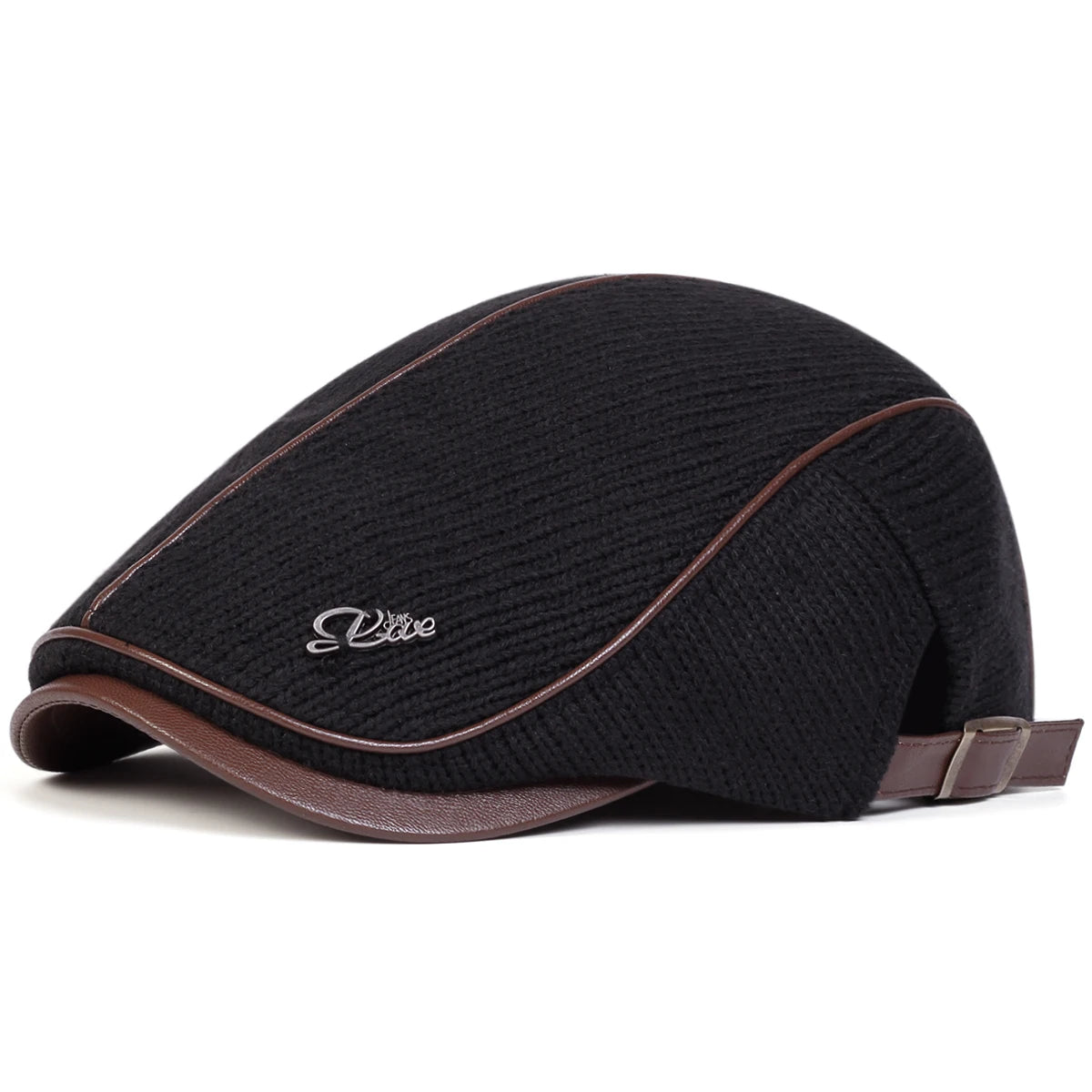 Men Letter Label Knitting Newsboy Caps British Painters Hats Spring and Autumn Adjustable Flat Cap Hip Hop Berets Peaked Cap