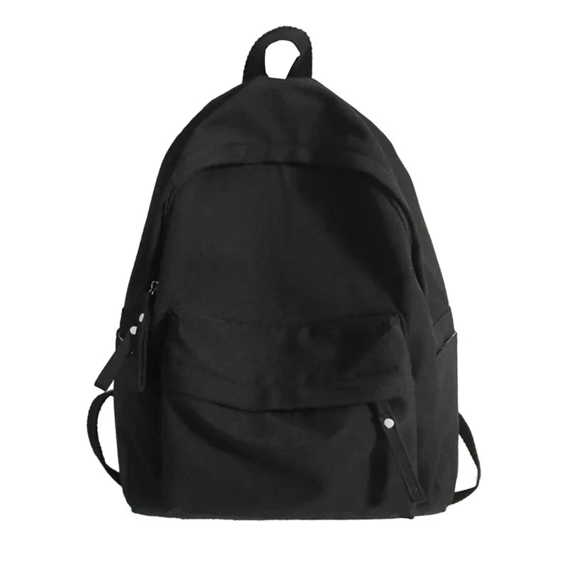 Fashion Canvas Backpack for Women Anti-theft School Shoulder Bag for Teenage Girls New Style Female School Backpack