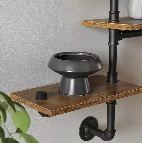 Industrial Convenient Shelves Pipe Shelves For Wall Wood Wall Shelves For Home Décor, Bedroom Living Room Bathroom