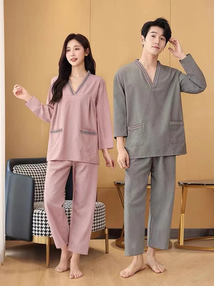 Men's Long Sve Sauna Robe Winter Bathing Suit Health Massage Parlor Foot Bath op St Bathing Clothes Cotton Material