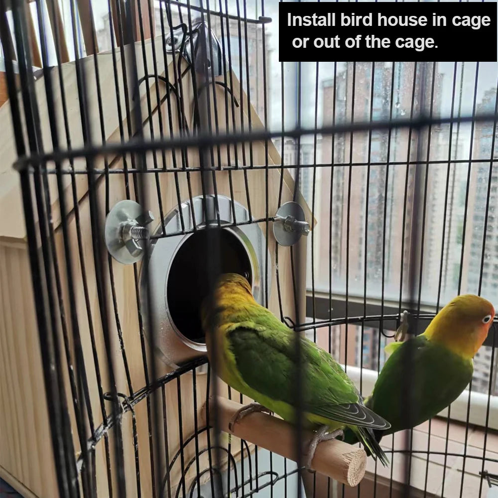 4MP Tuya Bird Houses WIFI Camera For Pet Birds Activity Remote View Watching Wild Natural Wooden Care Nest Box Day Night Vision