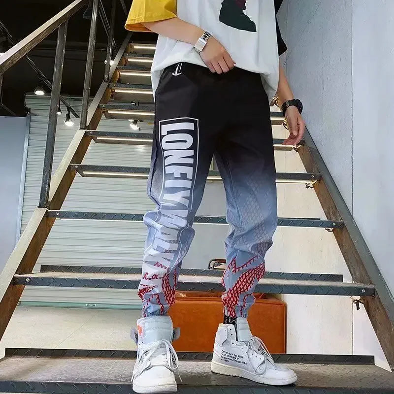 Sweatpants For Men Hip-hop Male Sweat Pants Track Trousers Training Black Athletic Sport Stylish Trend Popular New Items In Y2k