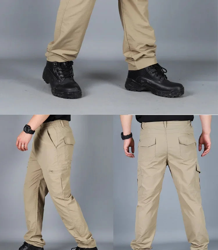 Summer Cargo Pants Men Army Military Tactical Jogger Trekking Hiking Mountain Work Tourism Trousers Streetwear