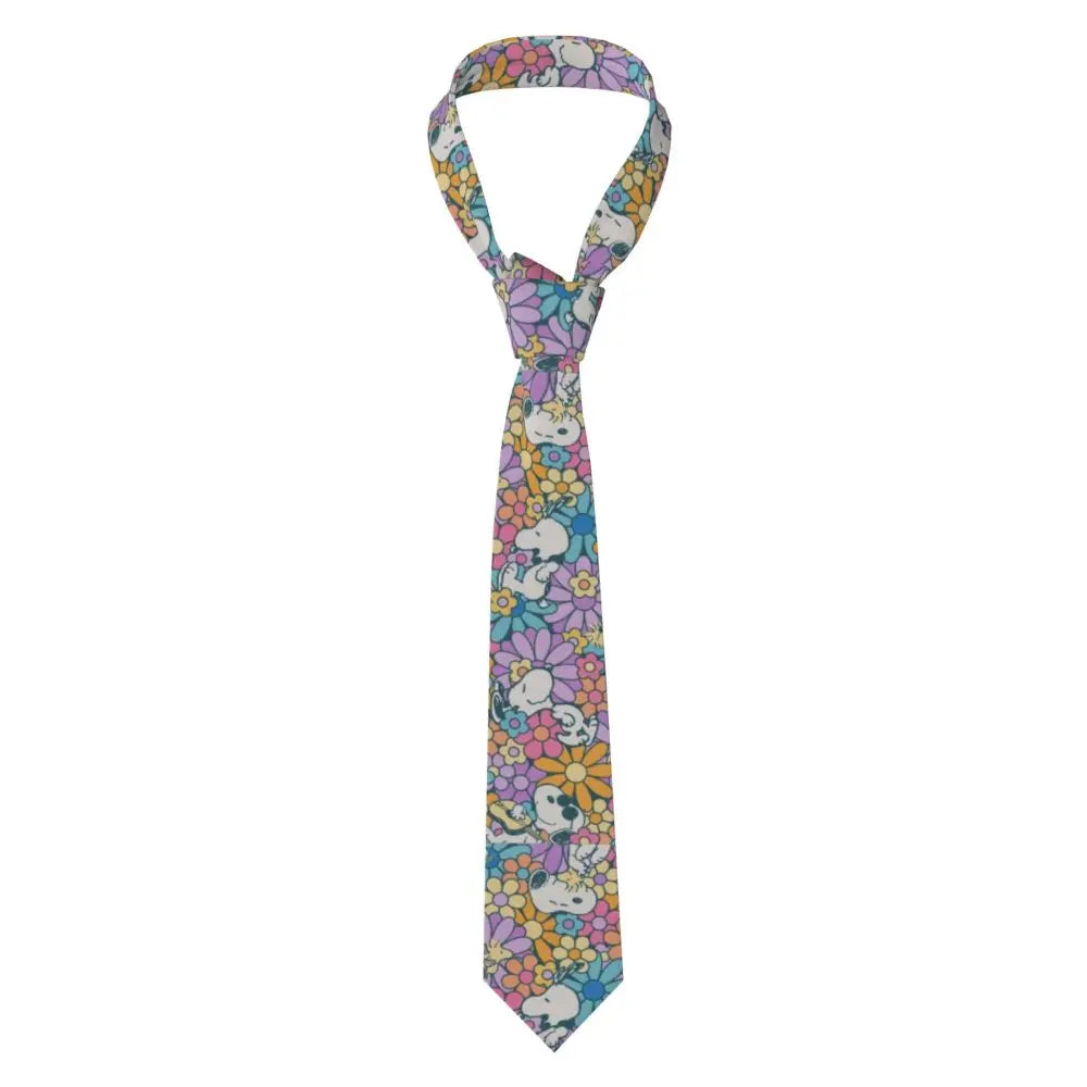Personalized Fashion S-Snoopys Neckties Men Silk Cartoon Office Neck Tie