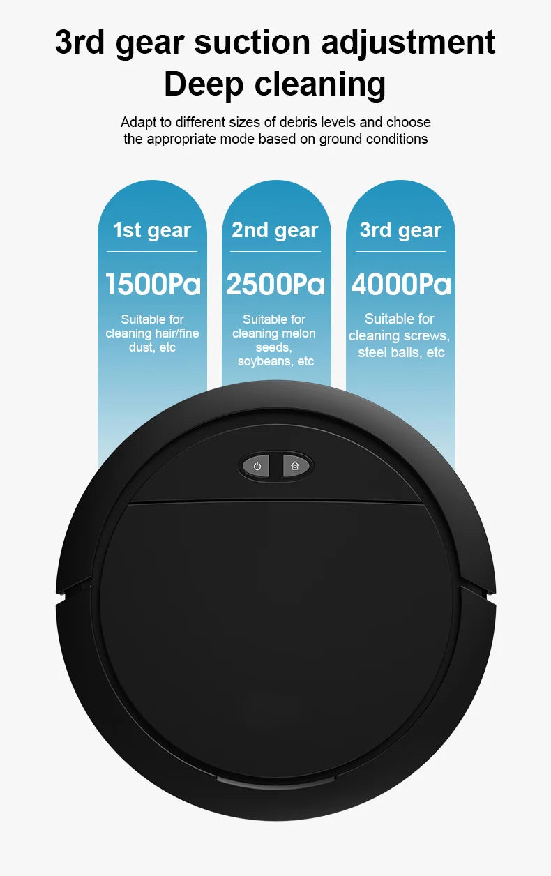 Robot Vacuum Cleaner, Fully Automatic Sweeping, Suction and Mopping Machine, Intelligent Three in One Lazy Vacuum Cleaner