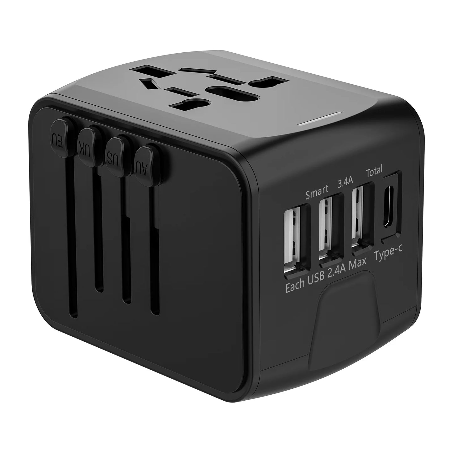 Travel Bag Electronic Gift Bag Adapter Plug Type C Travel Adapter Universal AC Socket Hot 3 Port USB Adapter all in one