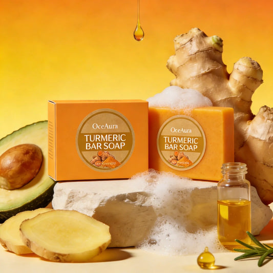 Turmeric Soap Bar Professional Skin Cleaning Oil Control Moisturizing Skin Brightening Smooth Body Care Shea Butter Shower Soap