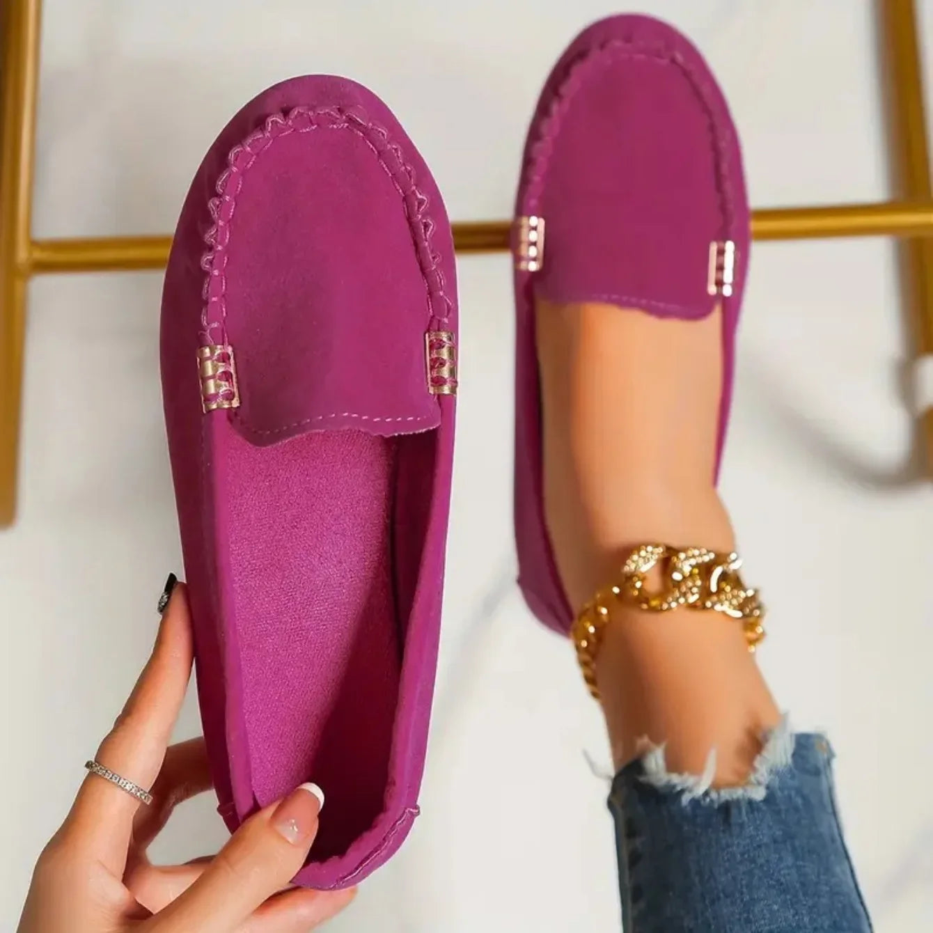 Women Flats Spring Autumn Wear-resisting Loafers Casual Fashion Single Shoes Non-slip Soft Flat Sneakers Women Zapatos De Mujer