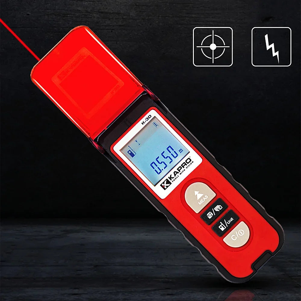 Kapro Laser Measure Distance Meter 30M Portable Digital Roulette  Backlight Range Finder Electronic Trena Laser Tape Rangefinder