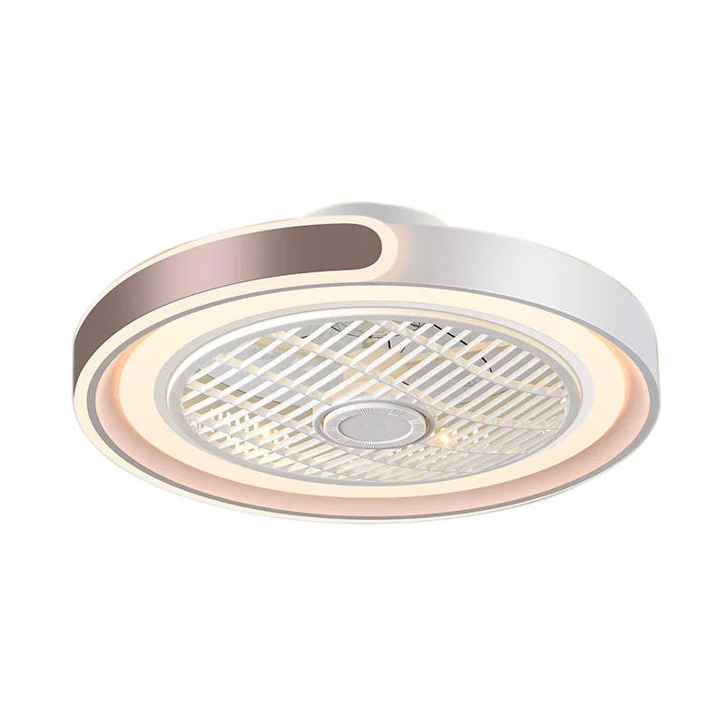 Moder Smart Fan Light Living Room Bedroom Dining Quiet Study Eye Protection Invisible Blade Reversible Durable LED Ceiling Lamp
