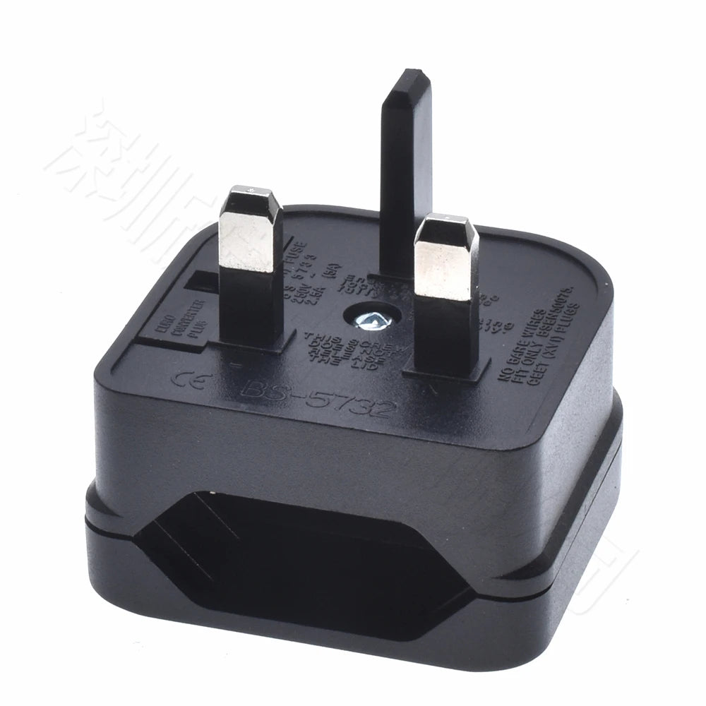 European EU 2Pin to UK 3Pin Power Socket Travel Plug Japan European EU to UK Travel Adapter Electrical Charger Adapter Converter