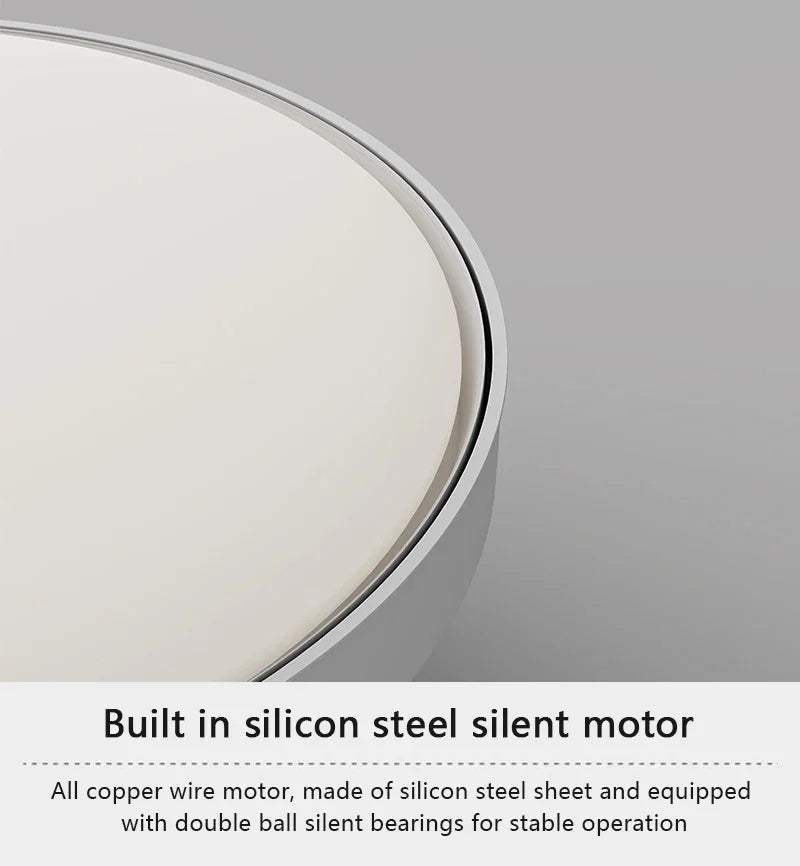 Modern Silent Living Room Bedroom Kitchen Office Ceiling Light  Ceiling Fan Light Flush Mount Bladeless Fan Lamp Remote Control