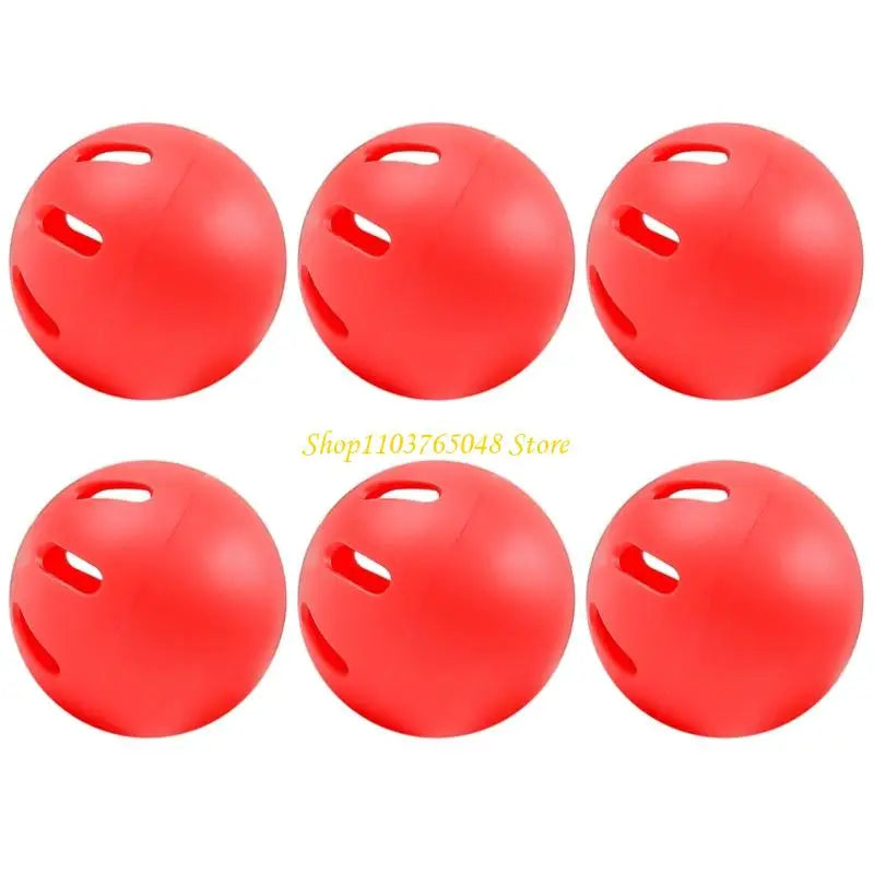 R53E Set of 6pcs 74mm Baseball Practice Balls Training Equipment Safe Materials