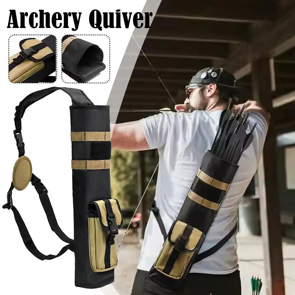 Archery Quiver For There-point Formula, Multifunctional Archery Quiver With Adjustable Strap And Pockets , Tactical Arrow Holder