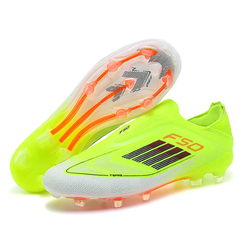 Men Football Boots Training Soccer Shoes Drop Shipping Match Sport Cleats Indoor Sneakers FG Ultralight Long Spikes Breathable