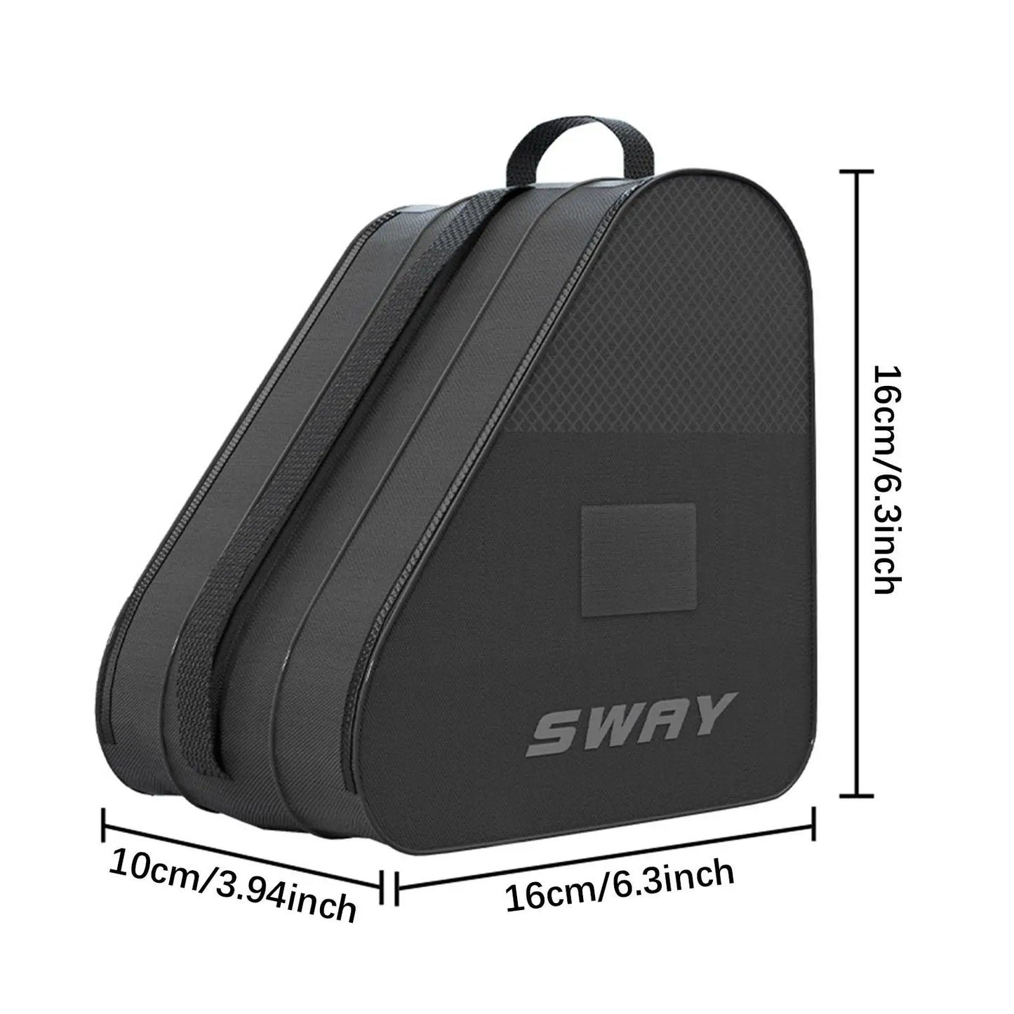 Ice Skates Storage Bag Inline Skate Bag Top Handle Waterproof Versatile Breathable Accessory with Adjustable Shoulder Strap