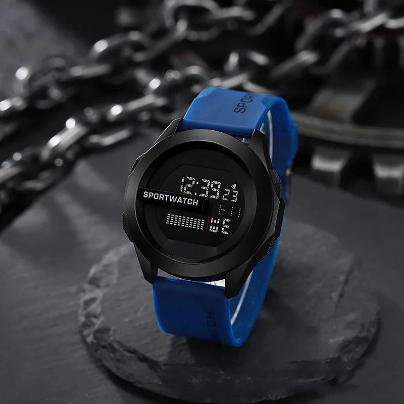 Sport Electronic Watch for Man Luxury Digital Wristwatch Stopwatch Luminous with Date Week Waterproof Men Watches