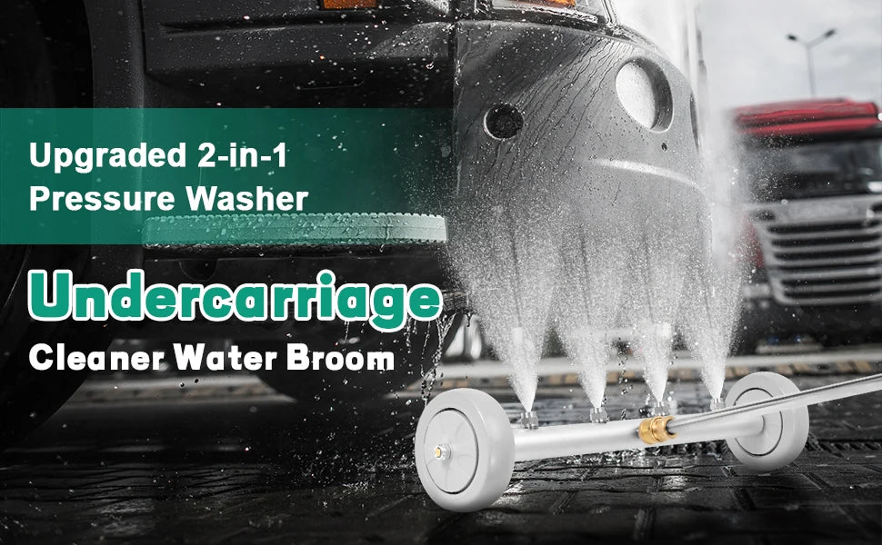 Pressure Washer Undercarriage Cleaner, Under Car Washer, Undercarriage Sprayer, Universal 1/4" Connector, 4000 PSI