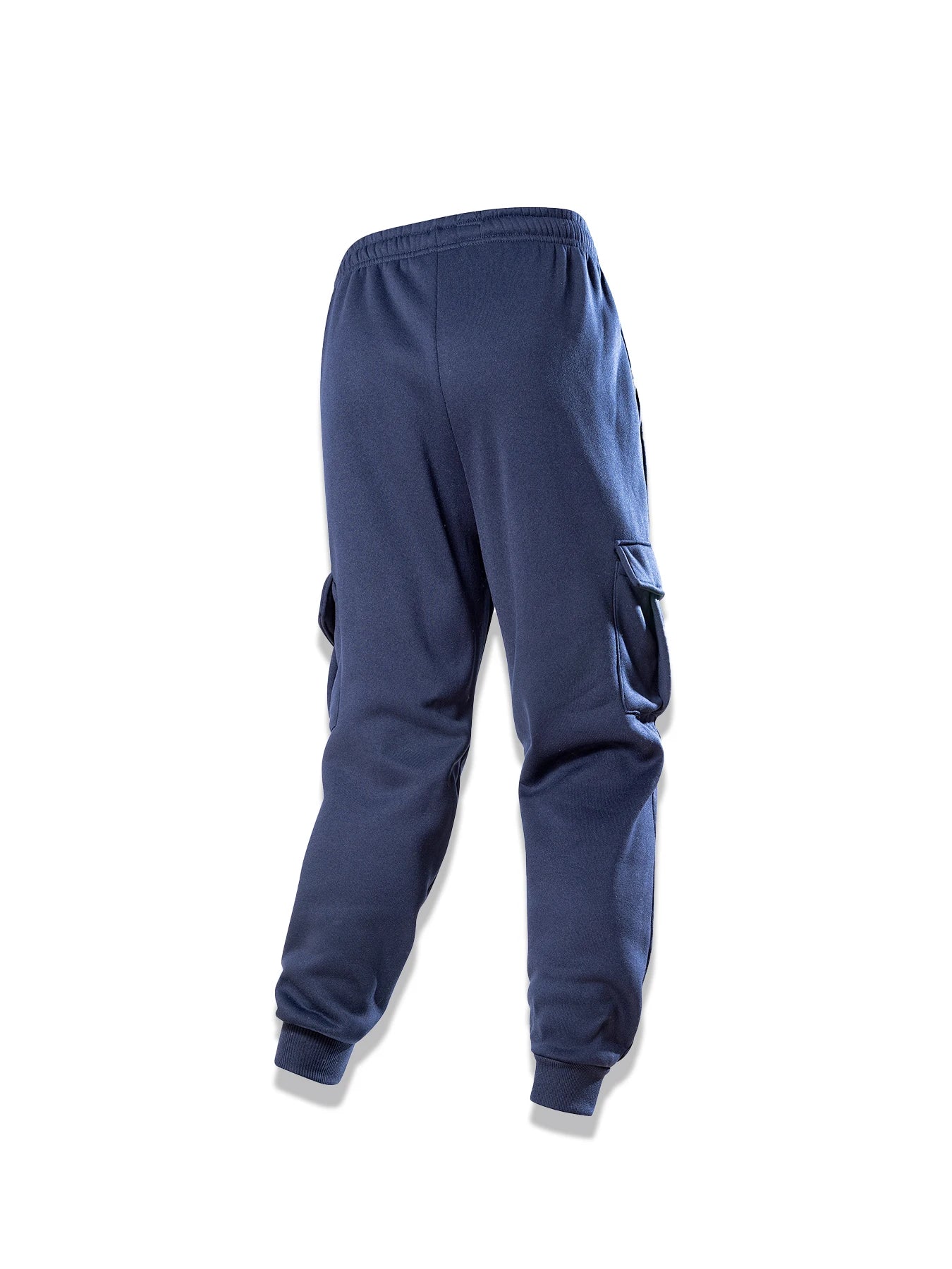 Spring Autumn Casual Sweatpants Men Drawstring Solid Color Cargo Pants Outdoor Running Pockets Trousers Male Daily Long Pants