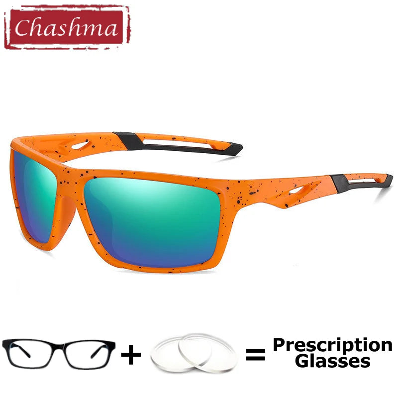 Chashma Polarized Myopia Sunglasses Oversize Big Curve Men Sun Glass Digital Progressive Sport Style Prescription Eyeglasses