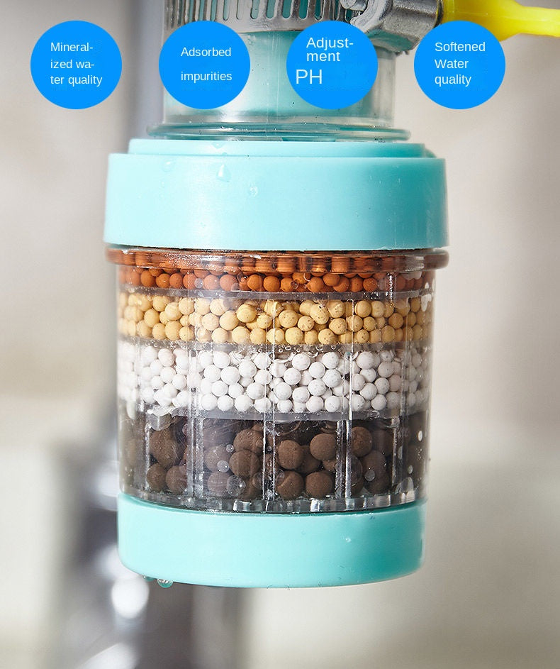 Faucet Filter Kitchen Household Water Purification Tool Six-layer Splash Proof Universal Shower Extension Filter