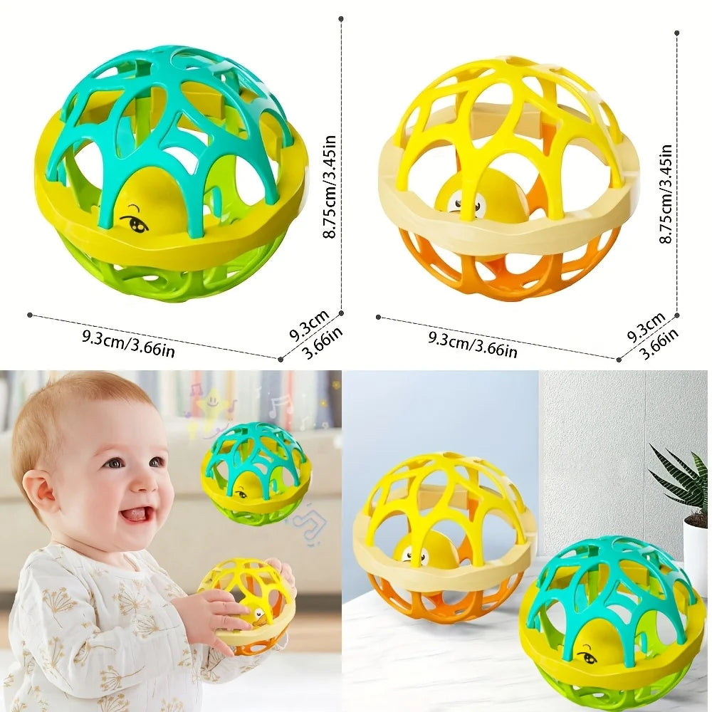 Baby Vibrating Hand Bell Toy - Sensory & Hearing Development Toy with Grip Training,  Ideal Birthday Gift for Infants