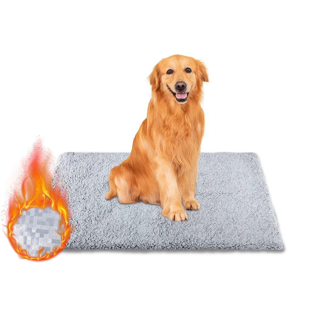 Pet Mat Washable Removable Pet Heat Storage Pad Cat Dog Thermal Insulation Heating Pad Dog Accessories