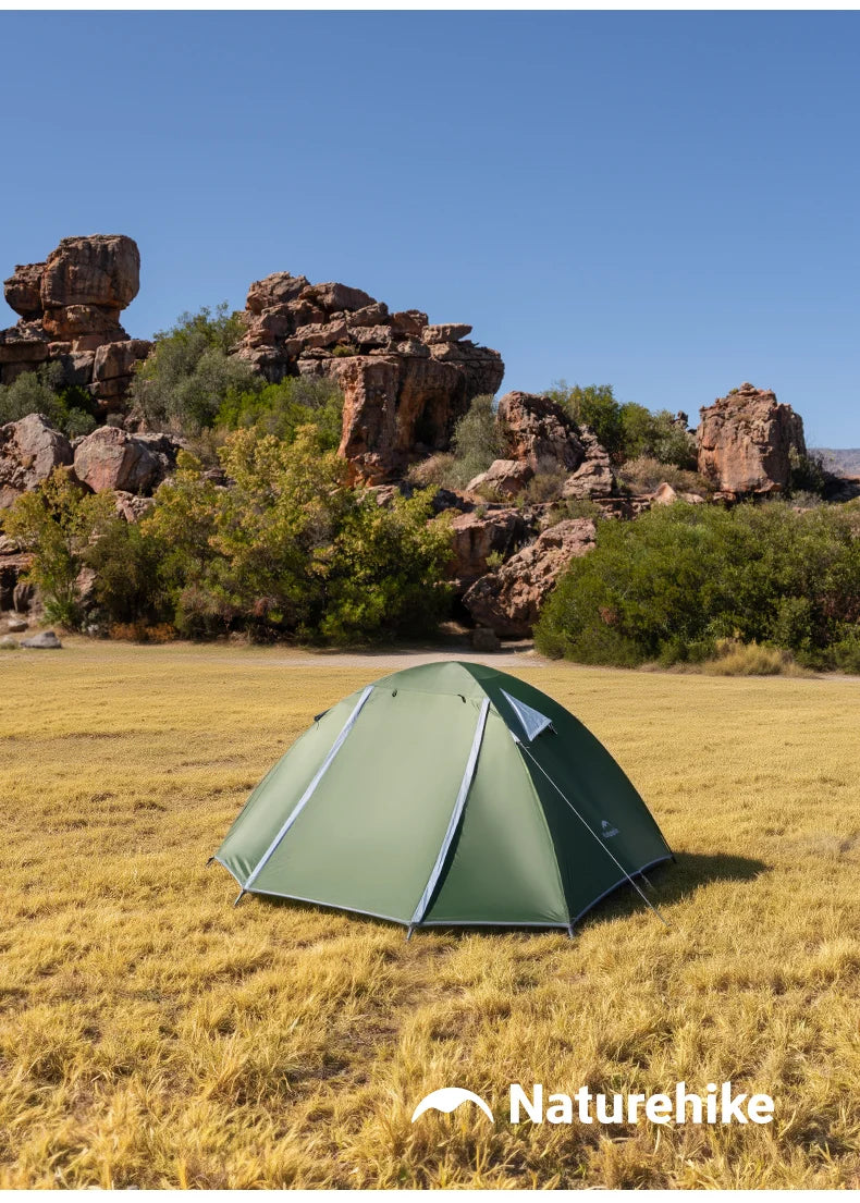 Naturehike  2026 Tents 2-3 People Bleik  Outdoor Hiking Mountain Camping Tent Travel 210T Polyester Waterproof Sunshade Shelter