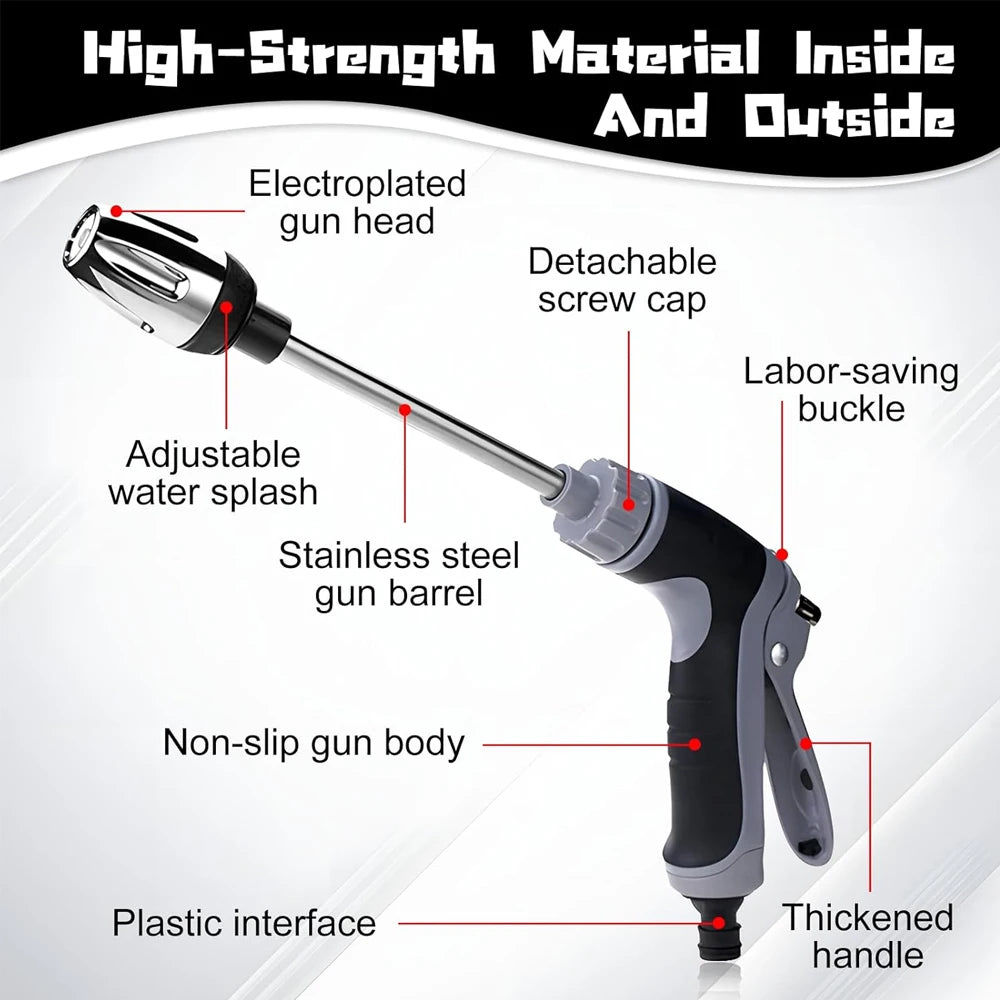 Pressure Washer High Pressure Water Gun Portable Washer for Car Floor Wall Cleaning With 360° Rotating for Three Spray Modes