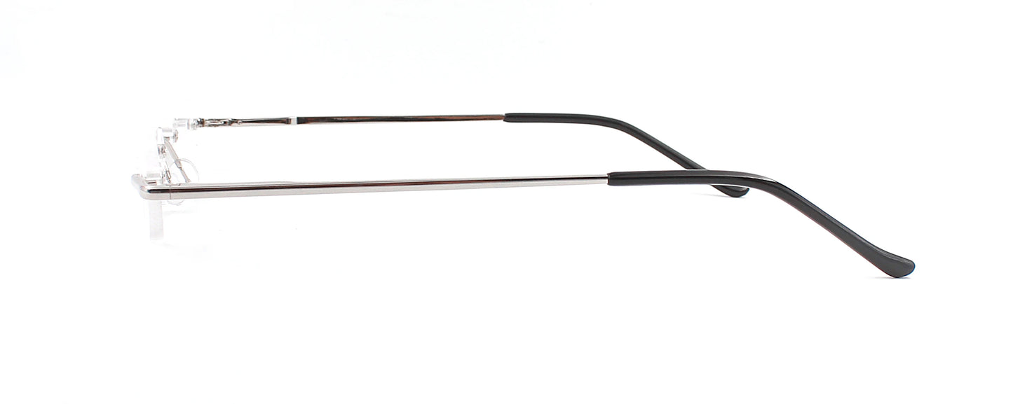 Premium Frameless Reading Glasses for Travel Spiral Metallic Tube Case Spring Hinges Lightweight for Men & Women