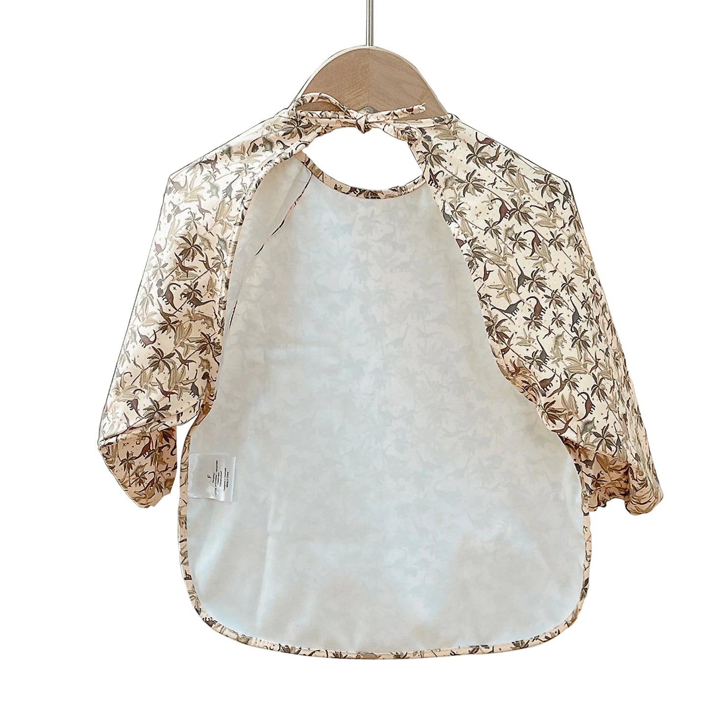 Baby Feeding Bib Long Sleeve Baby Boy Girl Cute Cartoon Print Bib Apron Easy Clean Kids Waterproof For Babi