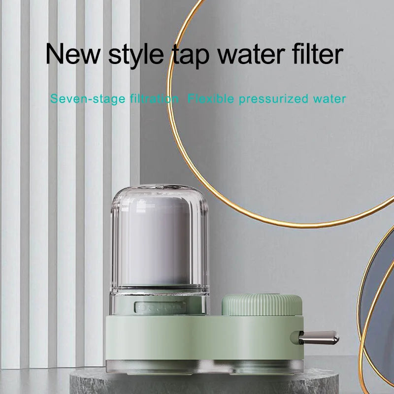 Healthy Faucet Water Filter System - Tap Water Purifier Filter Water Purifying Device For Home Kitchen ,Faucet Mount Filter
