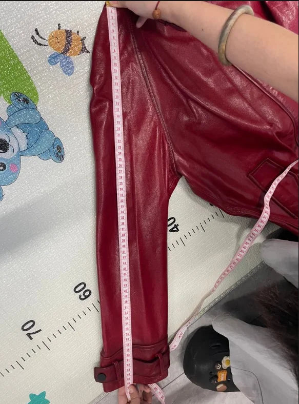 Tajiyane 100% Real Leather Jacket Women Autumn Winter Hooded Vintage Genuine Sheepskin Coat Mid-length Fashion Jaqueta Feminina