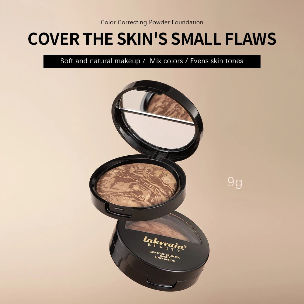 Setting And Contouring Powder Palette Color Correcting Powder Foundation Coverage Semi Matte Natural Finish Powder Cosmetics