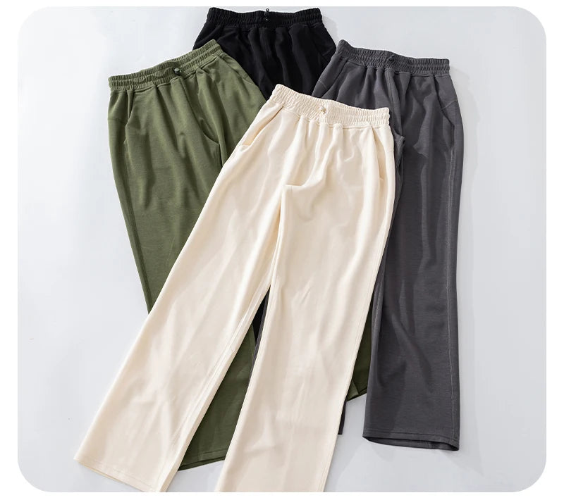 Butt Lift Wide Jogging Pilates Straight Yoga Pant Push Up Sports Trousers Fitness Training Wear High Waist Baggy Pants for Women