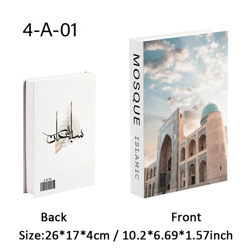Islamic Church Writing Culture Fake Books Decorative Coffee Table Decoration Storage Box Bookshelf Bedroom Aesthetic Home Decor