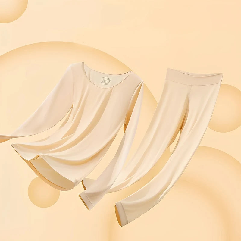 Women's Thermal Underwear Winter Clothes Seamless Thick Double Layer Warm Lingerie Women Thermal Clothing Set Woman 2 Pieces