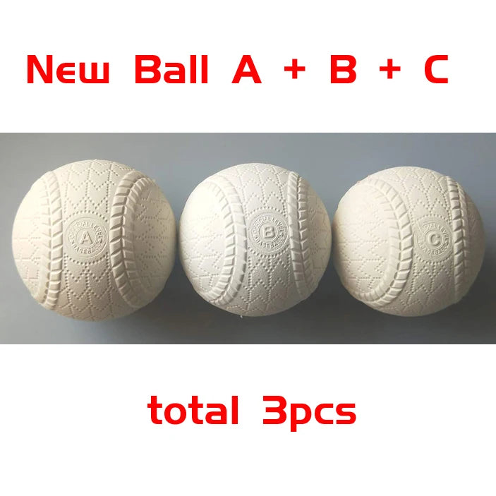 1 Piece Beginner Rubber Soft Safety Baseball Ball For Child Young Men Women Training Safe 3 Size To Choice