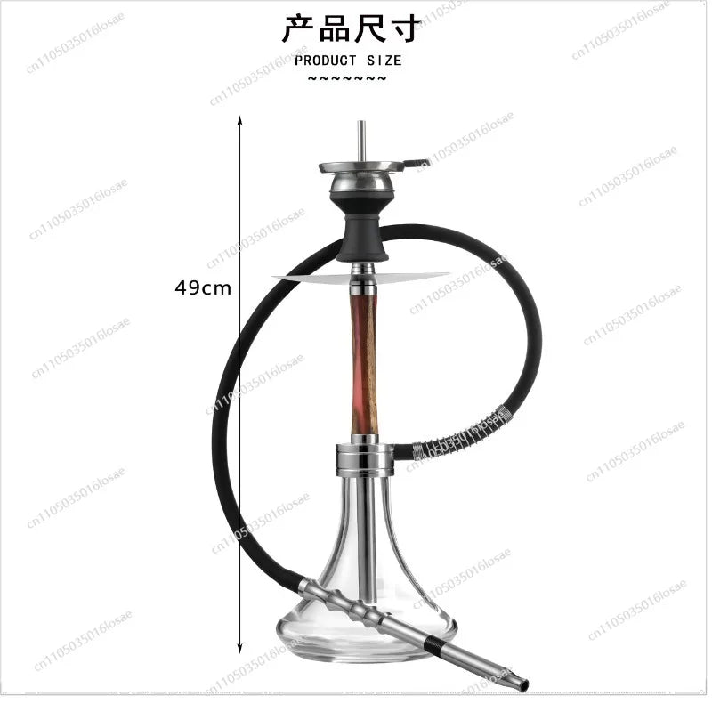 Arabian Shisha 8-hole Outlet Aluminum Alloy Hookah Set Smoking Set