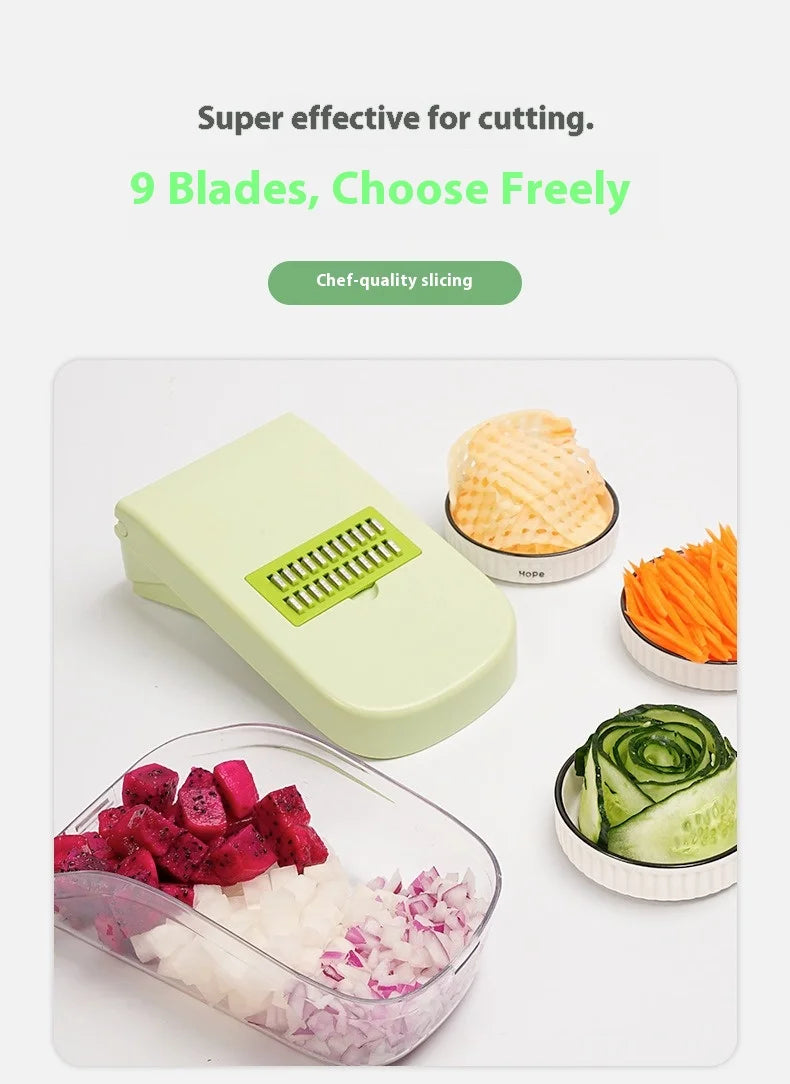Vegetable cutting artifact Multifunctional grater Potato slicer Shredder Onion dicer Vegetable cutter