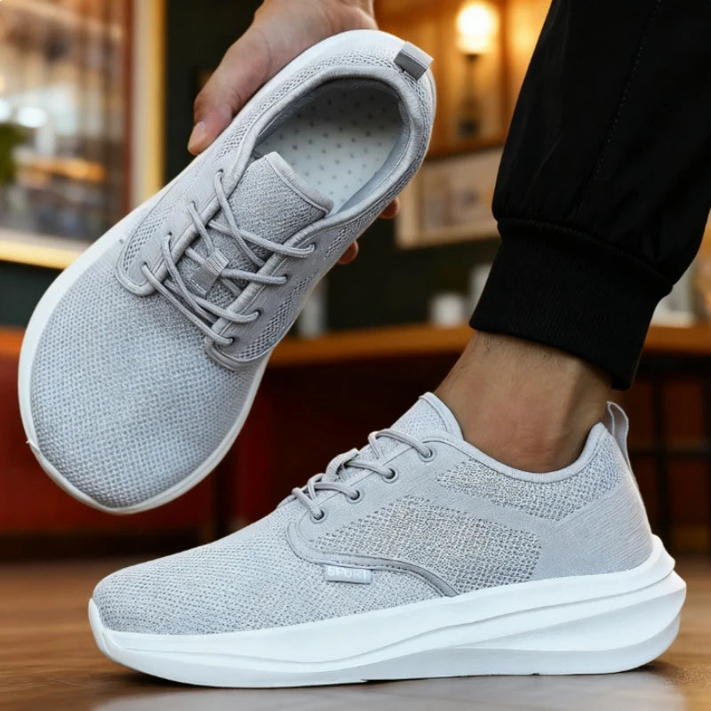 Wide Toe Barefoot Shoes for Men Breathable Non-slip Minimalist Walking Shoes 2025 Fashion Unisex Outdoor Platform Sneakers Women