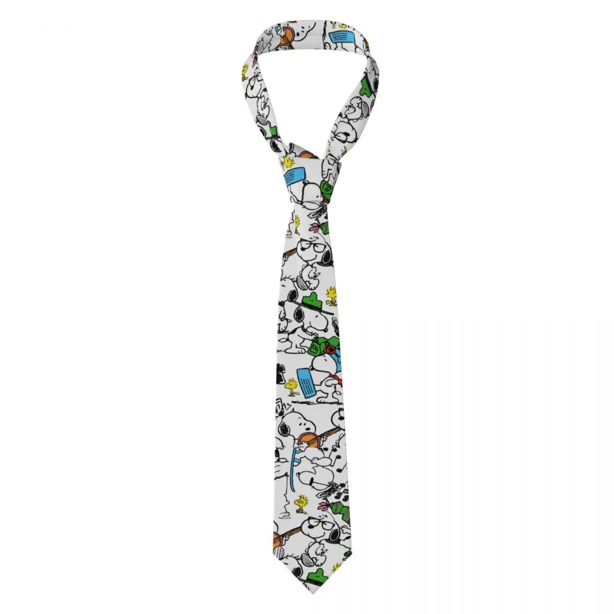 Snoopys & Woodstock Smile Giggle Laugh Neckties Silk 8 cm Neck Tie for Mens Shirt Accessories Cravat Wedding Accessories Office