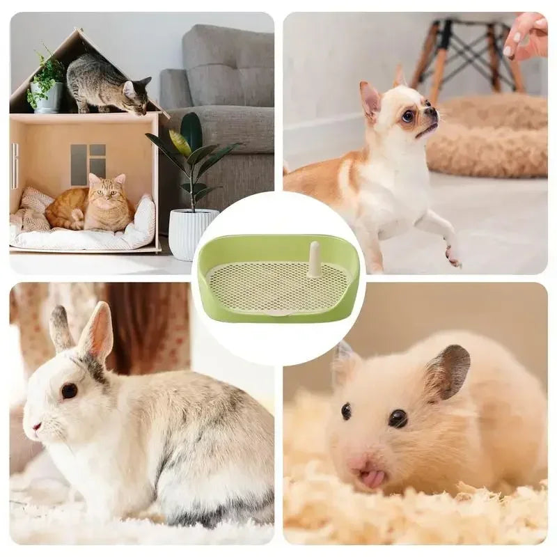 Pet Supplies Indoor Dog Potty Training Toilet Pet Toilet for Small Dogs Cats Portable Dog Training Toilets Puppy Pad Holder Tray