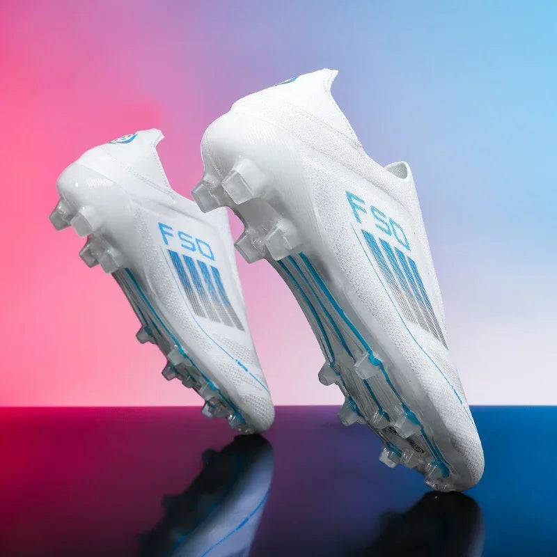 Men Football Boots Training Soccer Shoes FG Ultralight Long Spikes Breathable Drop Shipping Match Sport Cleats Indoor Sneakers