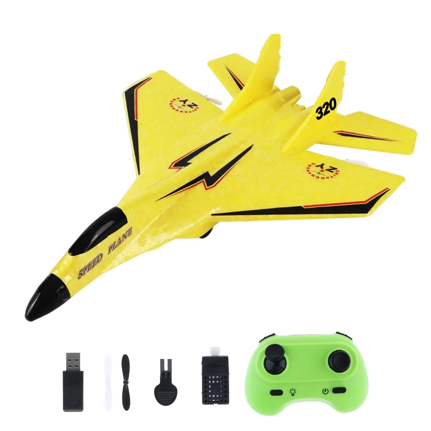 RC Plane RC Glider ,Ready to Fly with Light, Easy to Fly, Foam RC Airplane