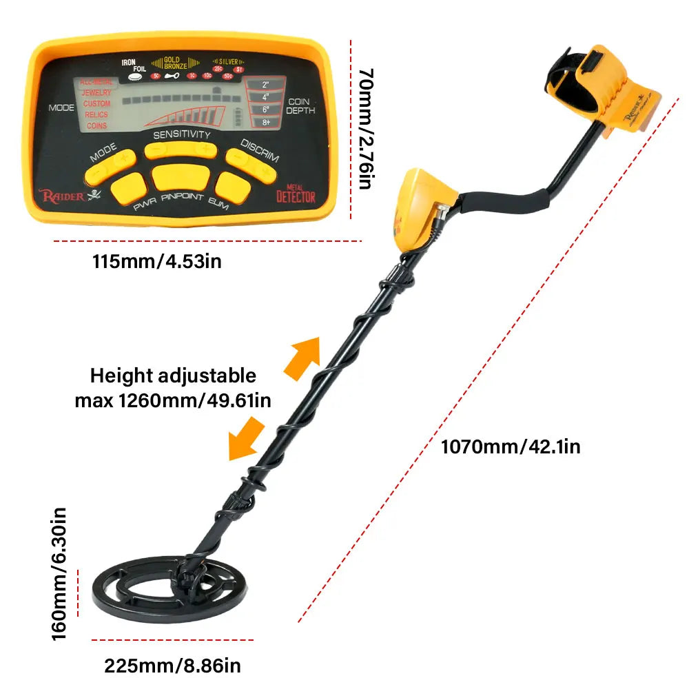 (Battery-free)MD6250 Professional Metal detector Underground Metal detector Hunter detects metals with high performance