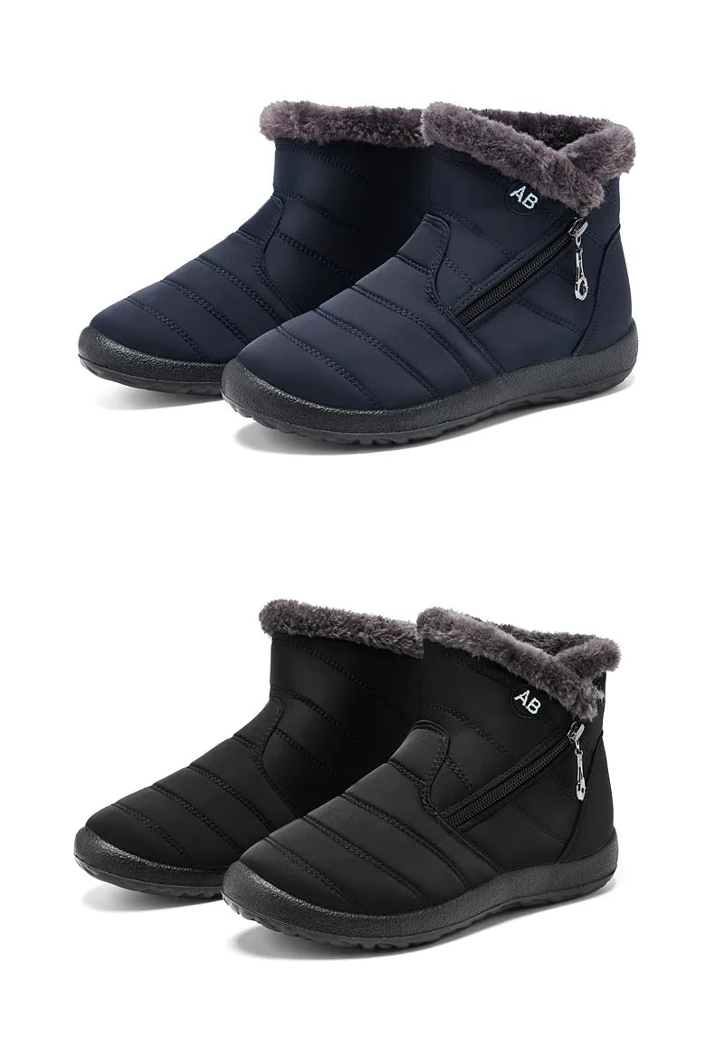 Women Boots Watarproof Ankle Boots For Women Winter Shoes Keep Warm Snow Boots Female Zipper Botines Winter Botas Mujer