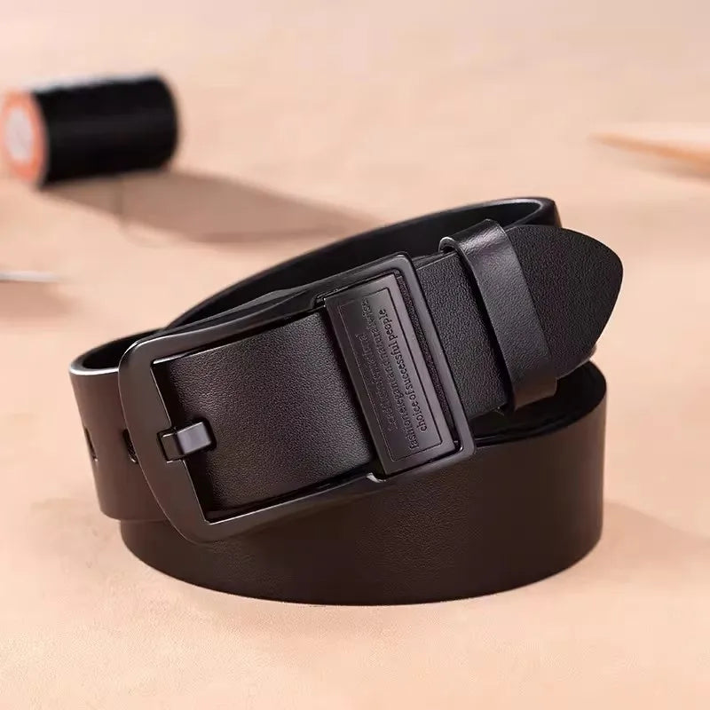 Men's genuine leather business belt - high quality genuine leather suitable for work gatherings formal occasions jeans belt